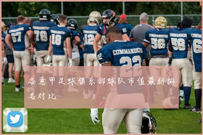 各意甲足球俱乐部球队市值最新排名对比